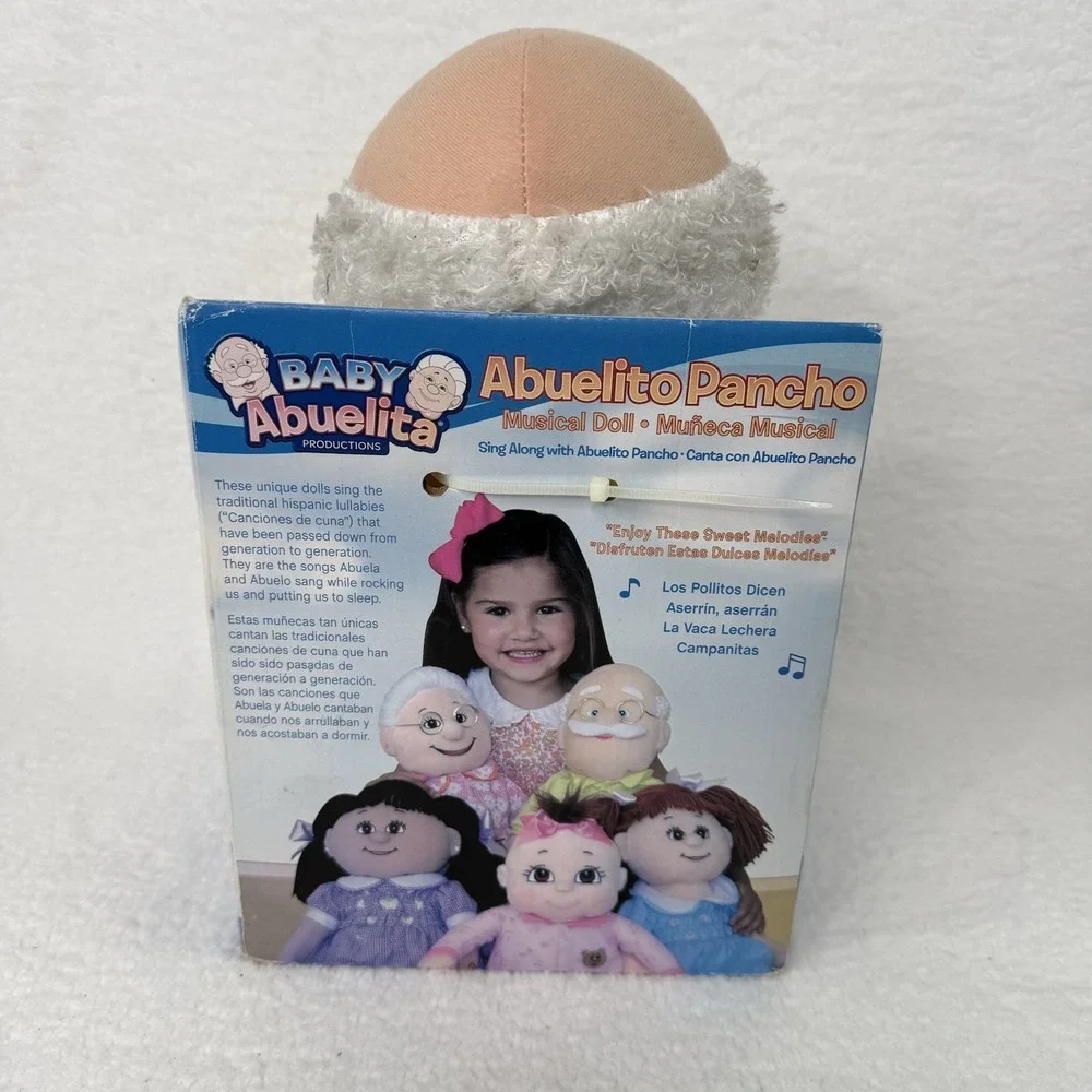 Baby Abuelita Abuelito Pancho Plush Doll Spanish Grandfather Singing New In Box